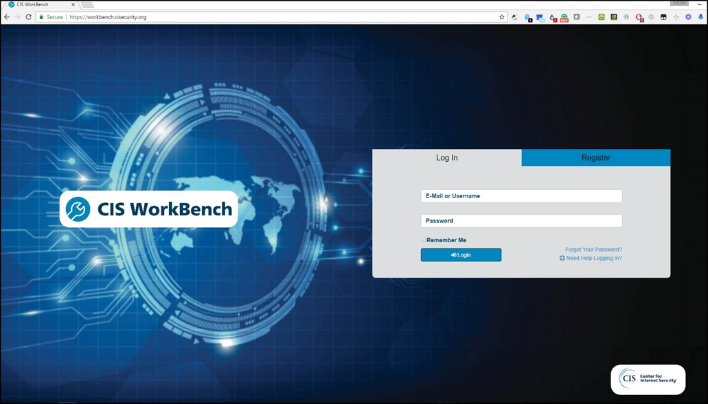 Login to CIS WorkBench